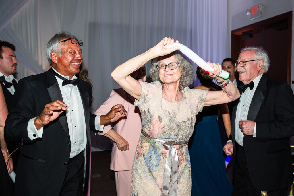 Grandparents dancing at wedding